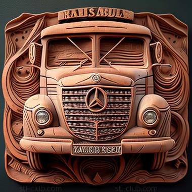 3D модель Mercedes Benz MB100 (STL)